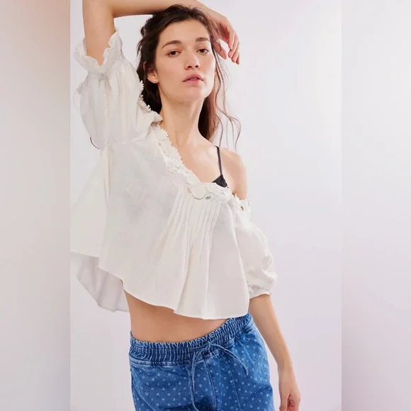 Free People Sophie Embroidered Top - Picture 4 of 7